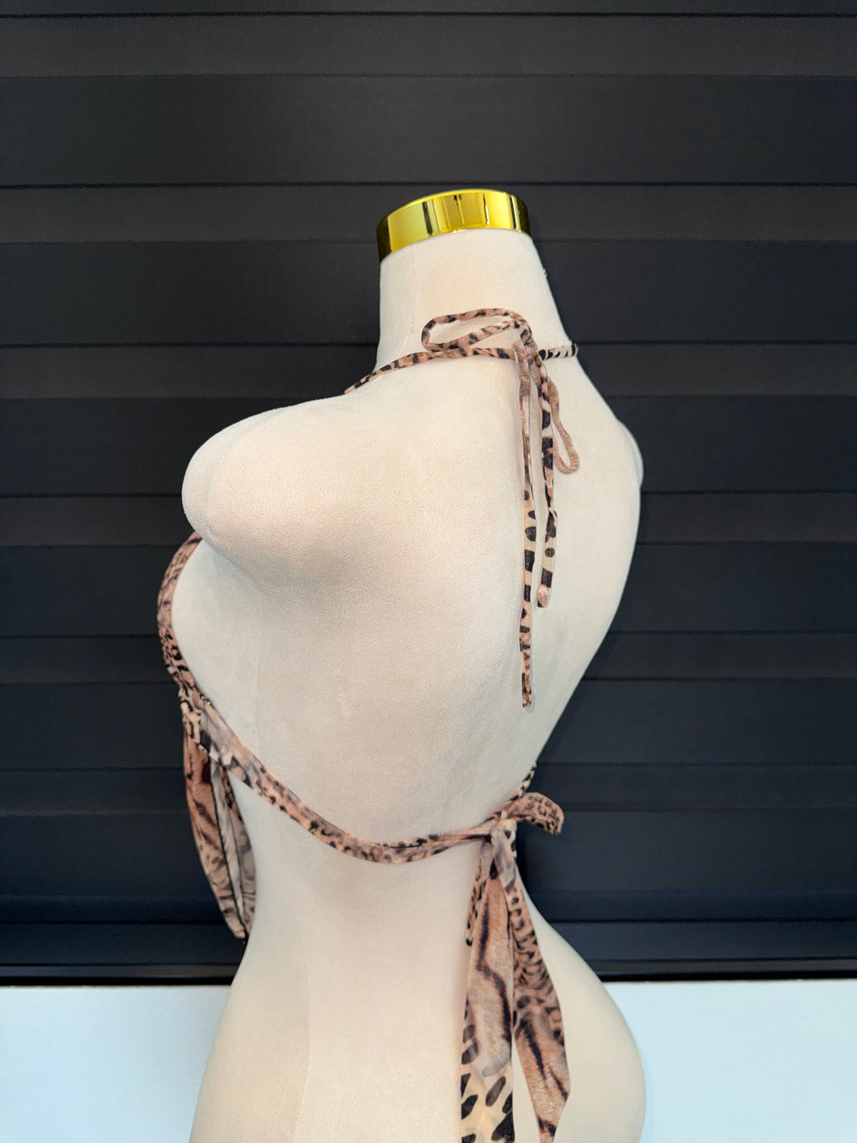 Leopard Halter Top