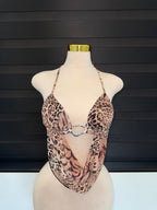 Leopard Halter Top