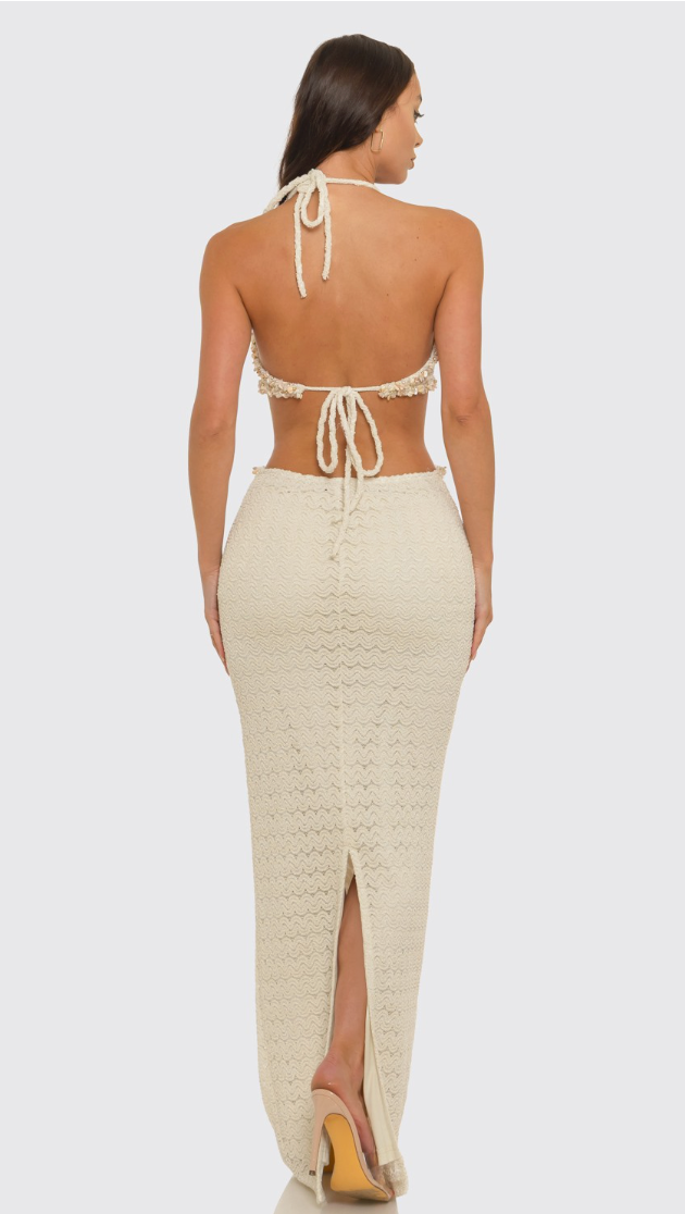 Beaded Crochet Maxi
